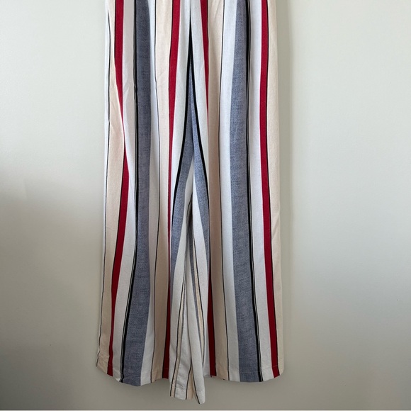 Agaci Sweet Rain Vertical Striped Culottes Wide-leg Jumpsuit - Picture 7 of 11